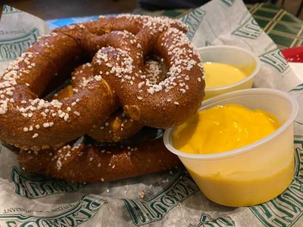 Giant pretzels at The Plymouth in Erie